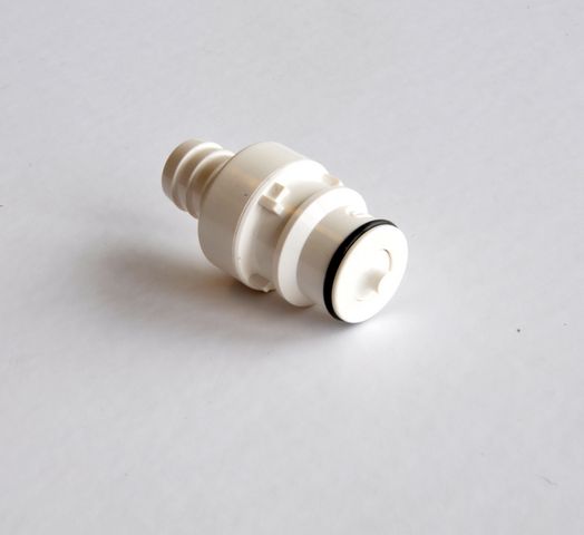 Quick Coupler, 1/2" ID, Male, Barb, w/valve